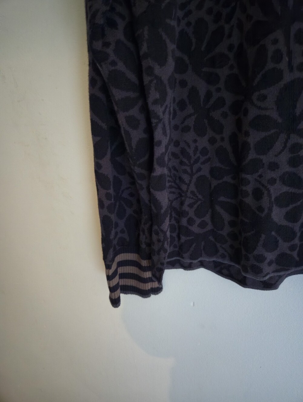 Gudrun Sjoden Organic Cotton Floral Cardigan L Artsy Scandinavian Lagenlook Boho - Picture 9 of 12
